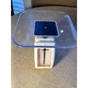 Weight Watchers Vintage Spring Food Scale with Clear Plate